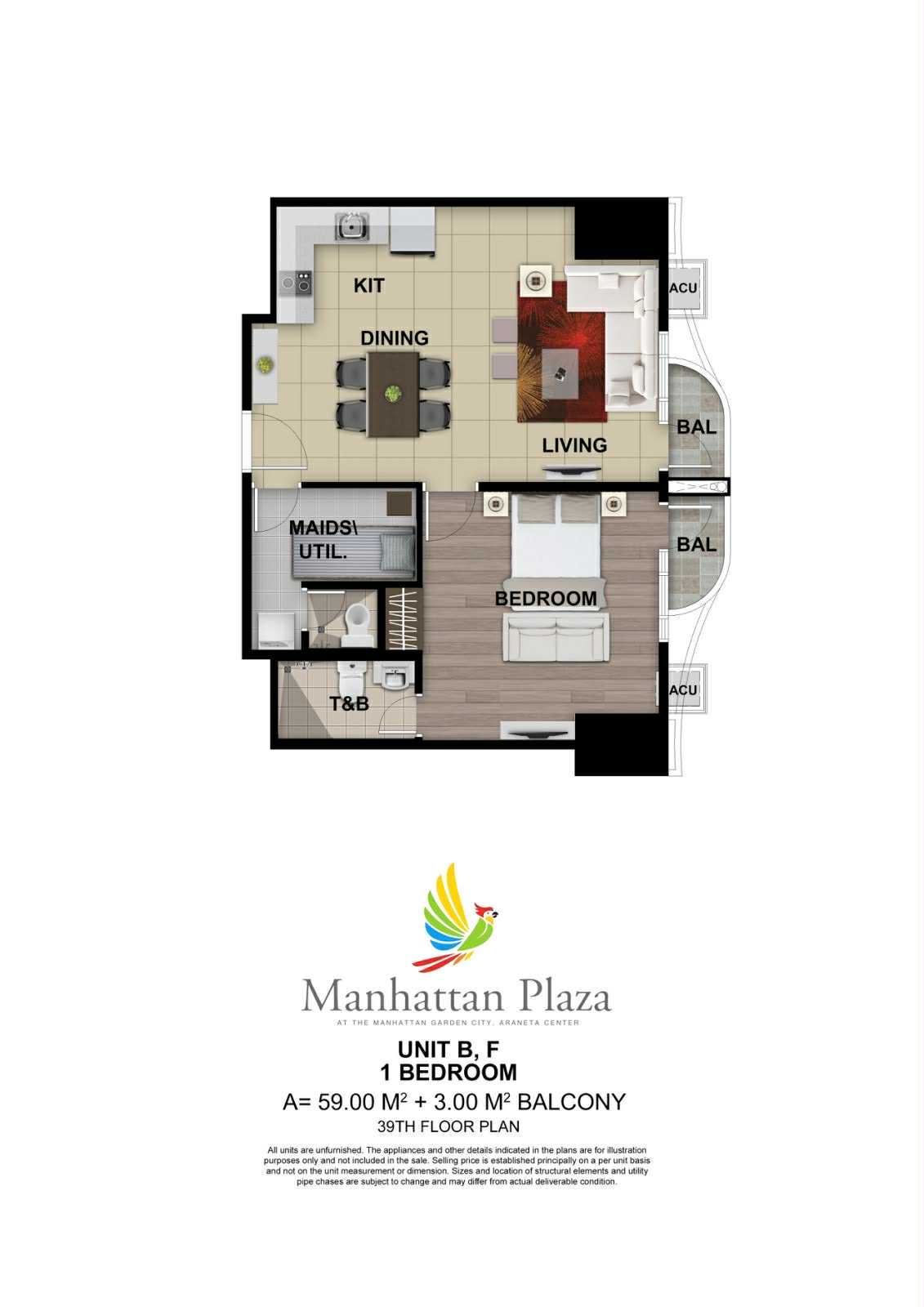 1 Bedroom Unit